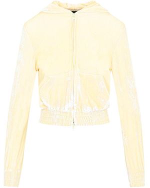 Balenciaga Fitted Zip-Up Hoodie - White