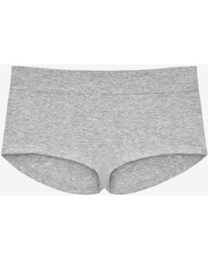 Thirdlove Seamless Cloud Cotton Boyshort Panty - Gray