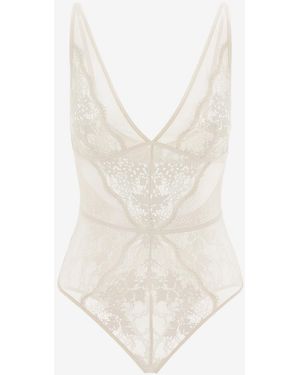 Thirdlove All Day Lace Unlined Bodysuit - White