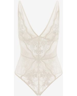 Thirdlove All Day Lace Unlined Bodysuit - White