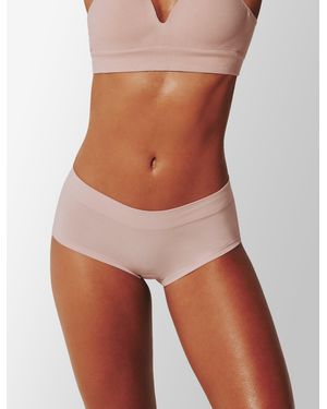 Thirdlove Seamless Stretch Cotton Boyshort Panty - Brown