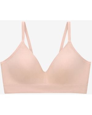 Thirdlove Seamless Cloud Cotton Wireless Bra - Pink