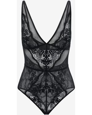Thirdlove All Day Lace Unlined Bodysuit - Black