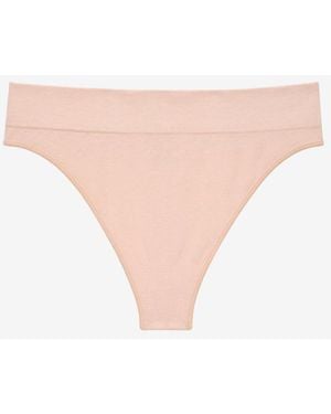 Thirdlove Seamless Cloud Cotton Thong Panty - Natural