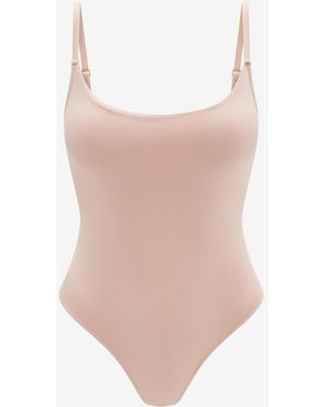 Thirdlove Seamless Stretch Cotton Bodysuit - Pink