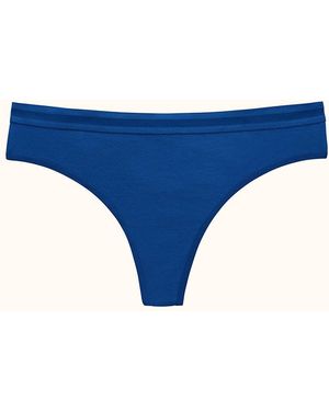 Thirdlove Everyday Cotton Thong Panty - Blue