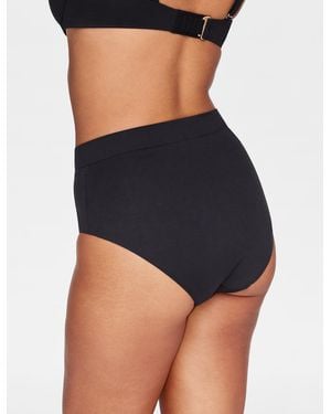 Thirdlove Swim High Waist Bikini Bottom Panty - Black