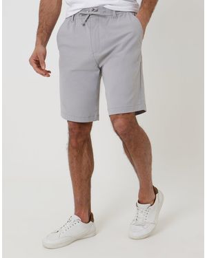 Threadbare Regular Fit Elasticated Waist Stretch Chino Shorts - Grey