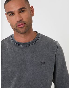 Threadbare Ribbed Cotton Sweatshirt - Grey