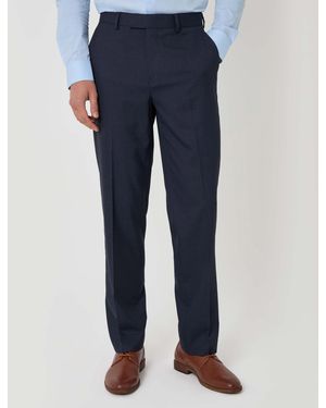 Threadbare Tailored Fit Suit Trousers - Blue