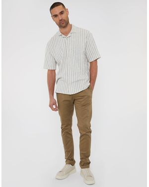 Threadbare The Classic Slim Fit Chino Trousers - Natural