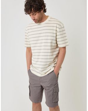 Threadbare Cargo Shorts - White