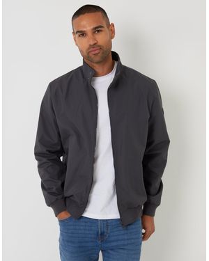 Threadbare Showerproof Harrington Jacket - Blue