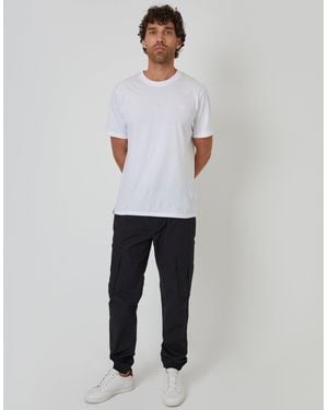 Threadbare Elasticated Waist Cargo Trousers - Blue