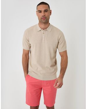 Threadbare Belted Chino Shorts - Red
