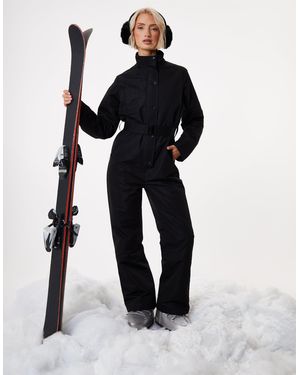 Threadbare Ski Jumpsuit - Black