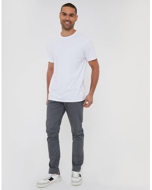 Threadbare Slim Fit Chino Trousers - Blue