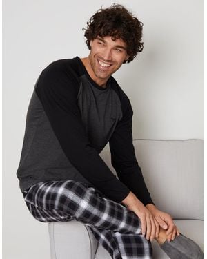 Threadbare Raglan Sleeve & Pant Pyjamas Set - Multicolour