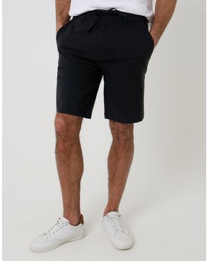 Threadbare Regular Fit Elasticated Waist Stretch Chino Shorts - Black