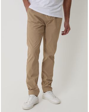 Threadbare Slim Fit Stretch Trousers - Natural