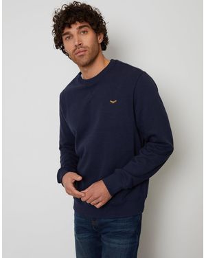 Threadbare The Essential Cotton Rich Crew Neck Sweatshirt - Blue