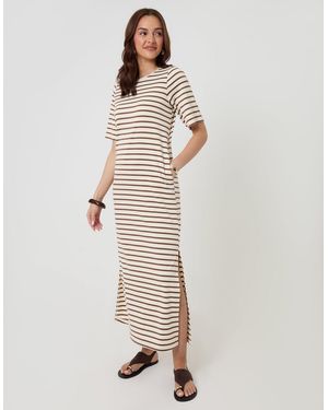 Threadbare Jersey Maxi T-Shirt Dress - Natural