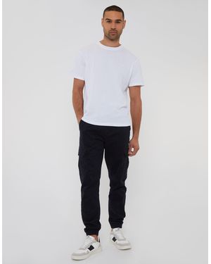Threadbare Jogger Style Cargo Trousers - Blue