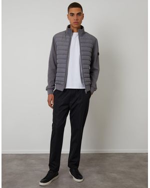 Threadbare Straight Fit Drawcord Trousers - Black