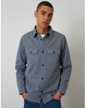 Threadbare Lightweight Shacket - Blue