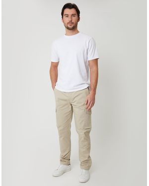 Threadbare Slim Fit Cargo Style Trouser - Natural