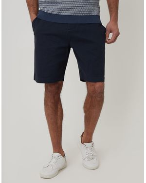 Threadbare Regular Fit Stretch 3 Pocket Chino Shorts - Blue