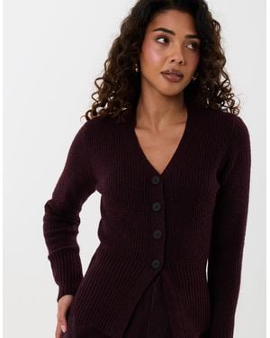 Threadbare V Neck Knitted Cardigan - Multicolour