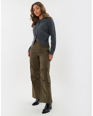 Threadbare Cargo Utility Trousers - Green