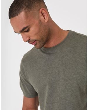 Threadbare Peached Crew Neck T-Shirt - Green