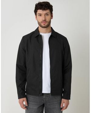 Threadbare Showerproof Lightweight Collared Zip Through Jacket - Blue