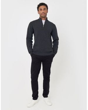 Threadbare The Classic Slim Fit Chino Trousers - Blue