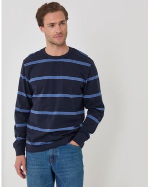Threadbare Cotton Jersey Long Sleeve T-Shirt - Blue