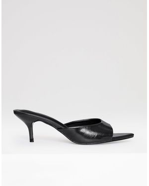 Threadbare Open Toe Kitten Heels - Natural