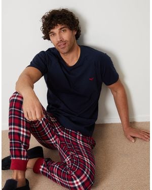 Threadbare Pyjama T-Shirt & Bottoms Set - Blue