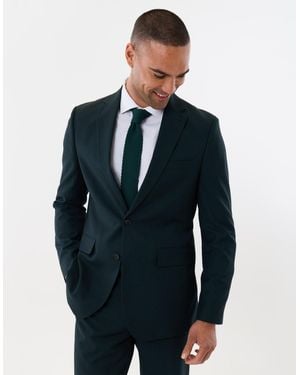 Threadbare Tailored Fit Single Breasted Blazer - Blue