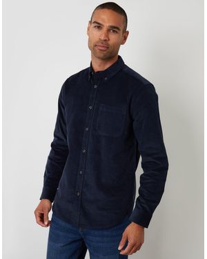 Threadbare Corduroy Shirt - Blue