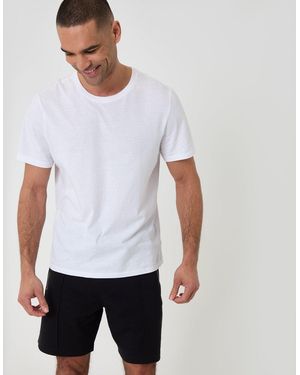 Threadbare Pique Pleated Sweat Shorts - White