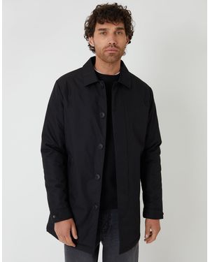 Threadbare Collared Coat - Blue