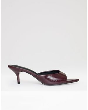 Threadbare Open Toe Kitten Heels - Natural