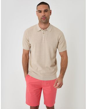 Threadbare Belted Chino Shorts - Red