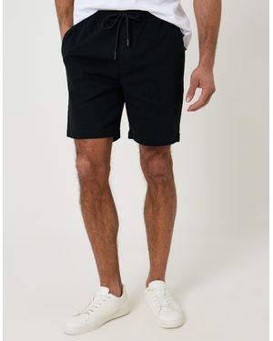 Threadbare Shorter Length Elasticated Waist Stretch Chino Shorts - White