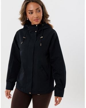 Threadbare Showerproof Hooded Mac - Blue