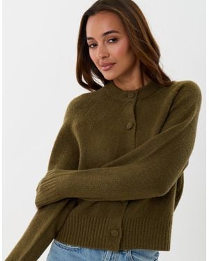 Threadbare The Relaxed Knitted Cardigan - Green