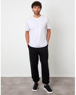 Threadbare Relaxed Fit Cuffed Joggers - Black