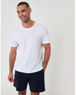 Threadbare Pique Pleated Sweat Shorts - White